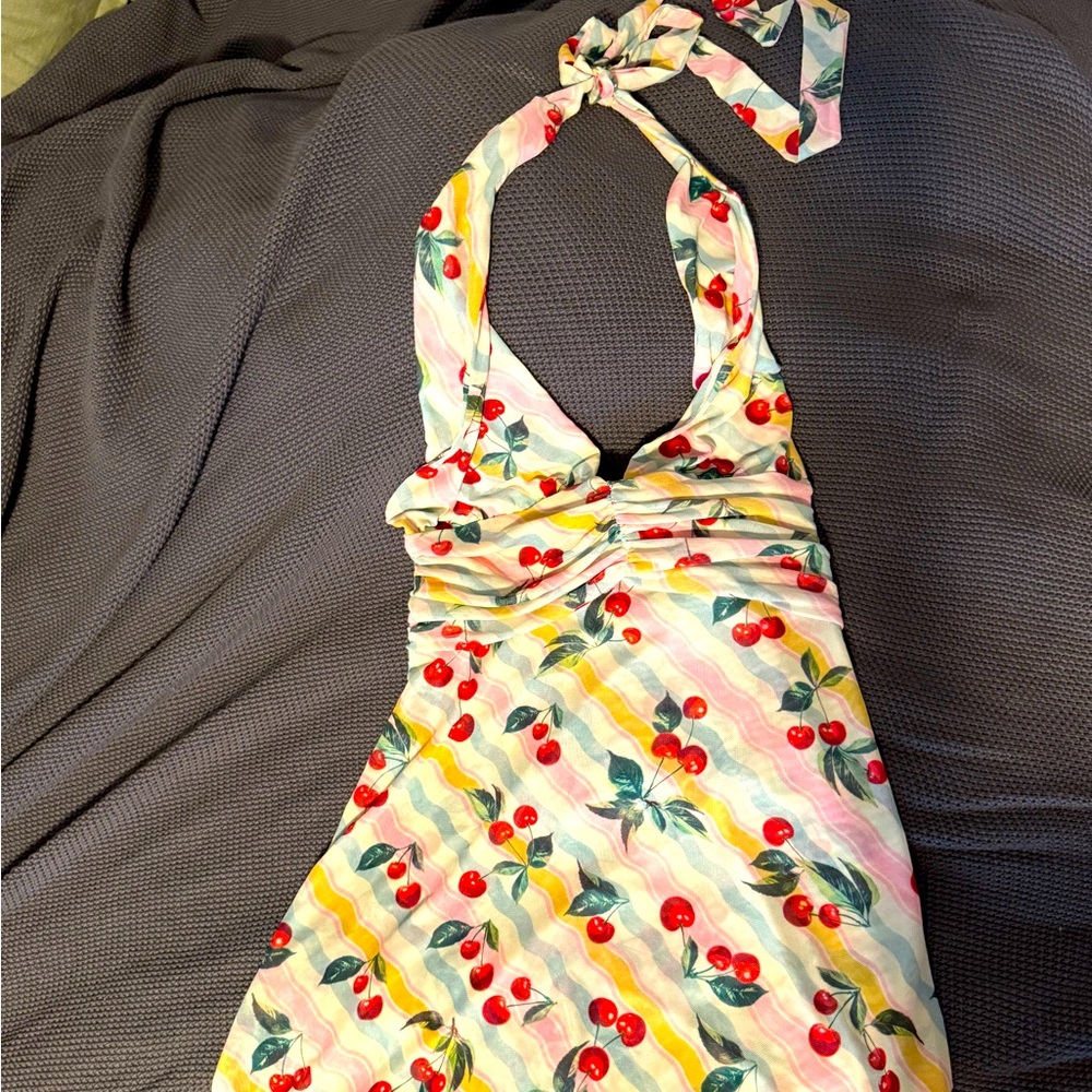 Resa - size small cherry summer dress! never worn